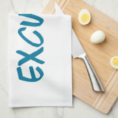 弁解のやる気を起こさせるなトレーニングの体育館無し キッチンタオル (四つ折り)