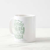 弁解の余地がない コーヒーマグカップ (正面左)