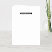 弁解の余地のない自分の詩 箔グリーティングカード (裏面)