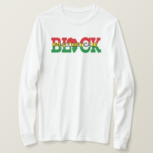 弁解の余地のない黒いTシャツ Tシャツ (デザイン正面)