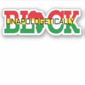 弁解の余地のない黒 シール (正面)