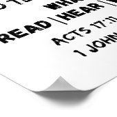 弁証師ベレ学ンと真実を識別聖なる書物、 経典 ポスター (角)