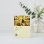 弁証法モノグラム、金ゴールドメタリックイエロー 名刺 (スタンド正面)