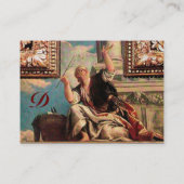 弁証法モノグラム、青緑色ブラウン 名刺 (裏面)