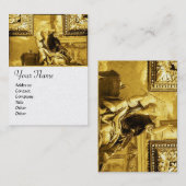 弁証法,金ゴールドイエロー,ホワイトパール紙 名刺 (正面/裏面)