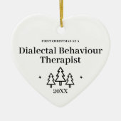 弁証行動セラピスト新しいジョブクリスマス セラミックオーナメント (正面)