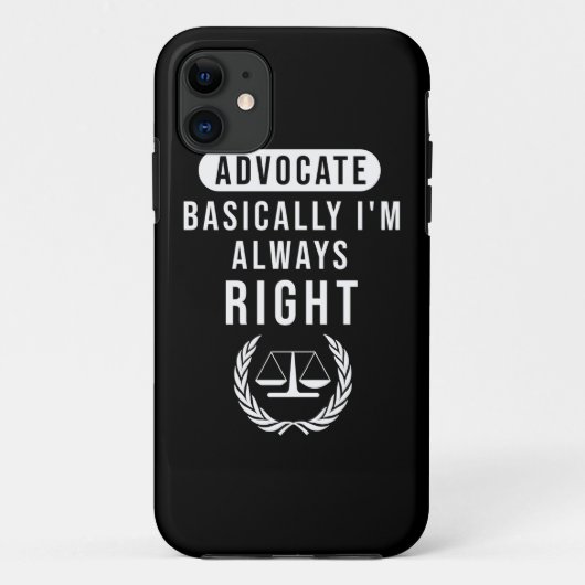 弁護人は基本的に法律家は常に正しい Case-Mate iPhoneケース (裏面)