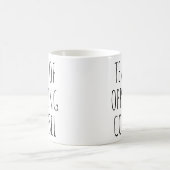 弁護側の弁論のおもしろい涙 コーヒーマグカップ (中央)