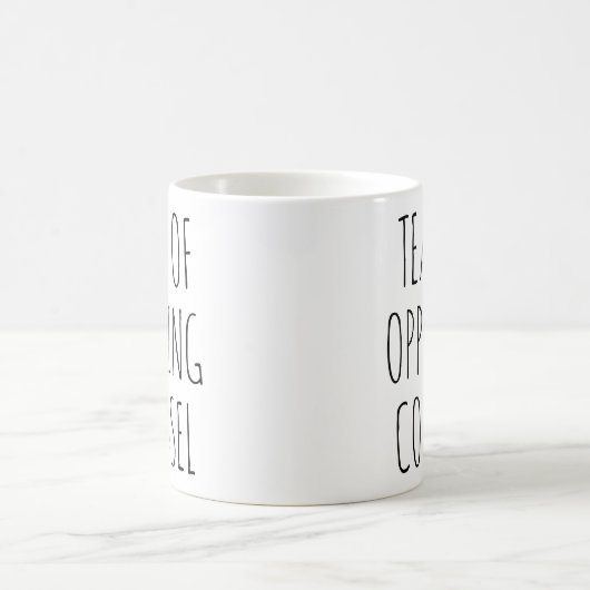 弁護側の弁論のおもしろい涙 コーヒーマグカップ (中央)