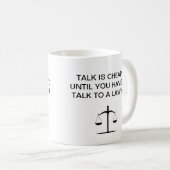 弁護士おもしろいのための弁護士事務所コーヒーマグ コーヒーマグカップ (正面右)