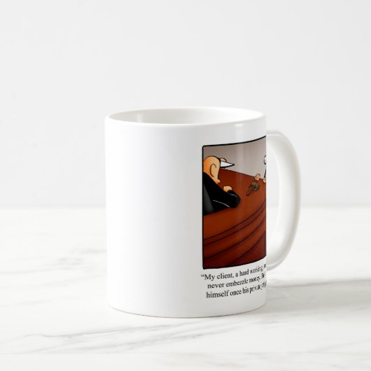 弁護士おもしろいのユーモア・マグギフト コーヒーマグカップ (正面右)