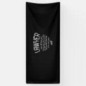 弁護士おもしろいの定義 横断幕 (縦)