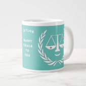 弁護士おもしろいの巨大コーヒーマグ ジャンボコーヒーマグカップ (正面右)