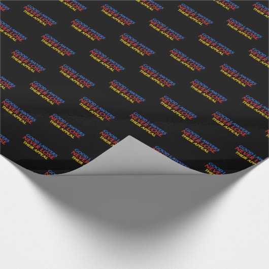 弁護士おもしろいの良い弁護士は常に上訴を失う ラッピングペーパー (角)