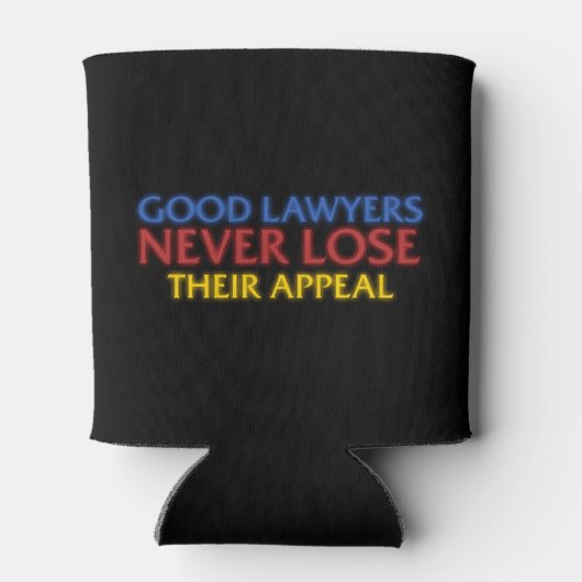 弁護士おもしろいの良い弁護士は常に上訴を失う 缶クーラー (裏面)