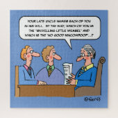 弁護士おもしろいの読相続人への遺言 ジグソーパズル (縦)