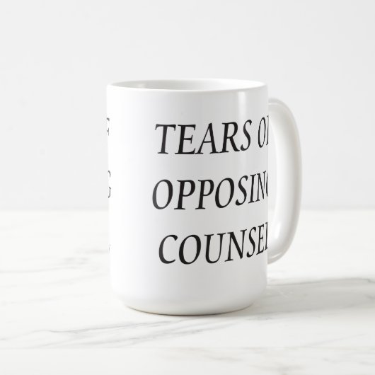 弁護士おもしろいは反対弁護人の涙 コーヒーマグカップ (正面右)