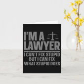 弁護士おもしろいデザイン女子男性へ法学院長 カード (黄色い花)