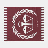 弁護士おもしろいフリースブランケット フリースブランケット (正面(横))