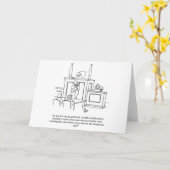 弁護士おもしろいユーモアあいさつカード カード (黄色い花)