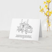 弁護士おもしろいユーモアあいさつカード カード (黄色い花)