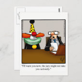 弁護士おもしろいユーモアはがき斑点 ポストカード (正面/裏面)