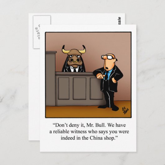 弁護士おもしろい向けユーモアポストカード ポストカード (正面/裏面)