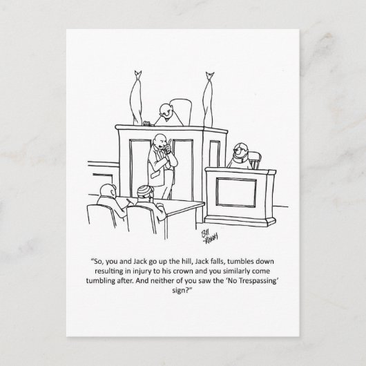 弁護士おもしろい向けユーモアポストカード ポストカード (正面)