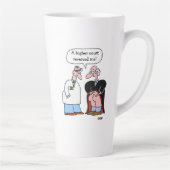 弁護士おもしろい向け法律家漫画アート カフェラテマグ (右)