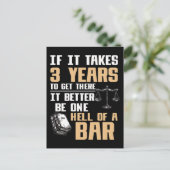 弁護士おもしろい学生の今後の弁護士 ポストカード (スタンド正面)