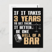 弁護士おもしろい学生の今後の弁護士 ポストカード (正面/裏面)