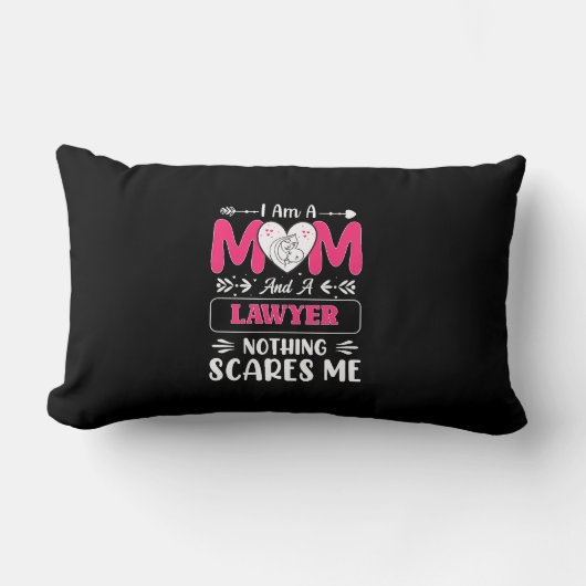 弁護士おもしろい母引用文弁護士母おもしろい ランバークッション (正面)