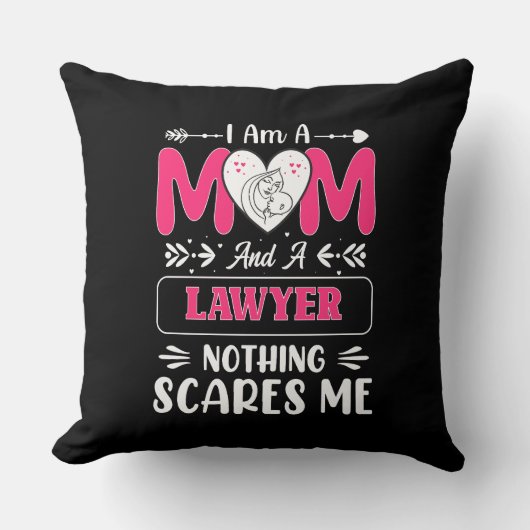 弁護士おもしろい母、弁護士の母おもしろい クッション (正面)