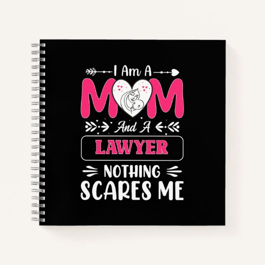 弁護士おもしろい母、弁護士の母おもしろい ノートブック (正面)