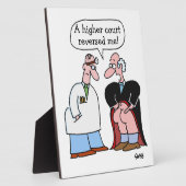 弁護士おもしろい法律事務所の漫画のデスクのプラーク フォトプラーク (側面)