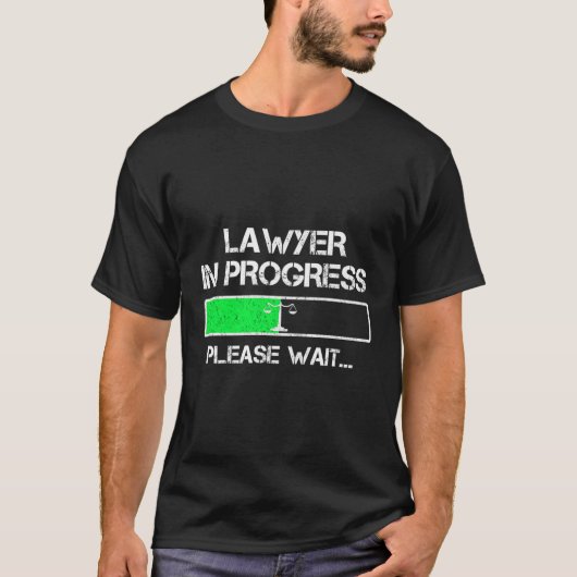 弁護士おもしろい法科学生教務官 Tシャツ (正面)
