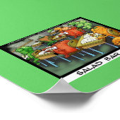 弁護士おもしろい漫画ポスター「サラダバー試験」 ポスター (角)