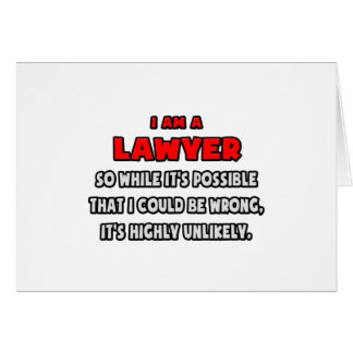 弁護士おもしろい..非常に可能性の低い