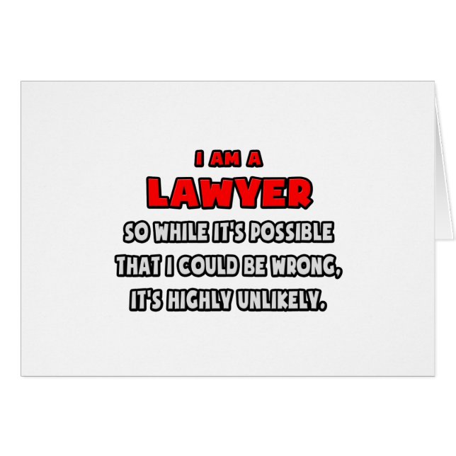 弁護士おもしろい..非常に可能性の低い (正面横)