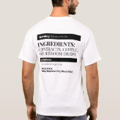 弁護士おもしろいTシャツ、弁護士へのプレゼント Tシャツ (裏面)