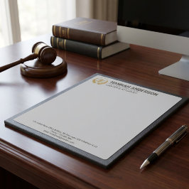 弁護士および法律専門家向けの高級レザールックノートパッド ノートパッド