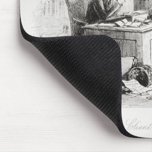 弁護士および顧客、剛毅および苛立ち マウスパッド (コーナー)