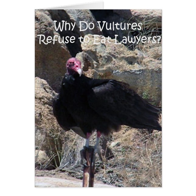 弁護士および"専門礼儀"のユーモアのあるなカード (正面)