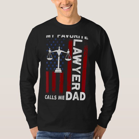 弁護士お気に入りのが米国旗パパと呼ぶ父の Tシャツ (正面)