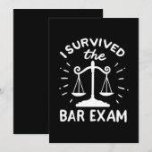 弁護士がバー試験に合格した 招待状 (正面/裏面)