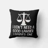 弁護士が卒業するのはいやだおもしろい クッション (裏面)