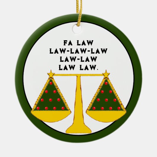 弁護士が収集可能 セラミックオーナメント (正面)