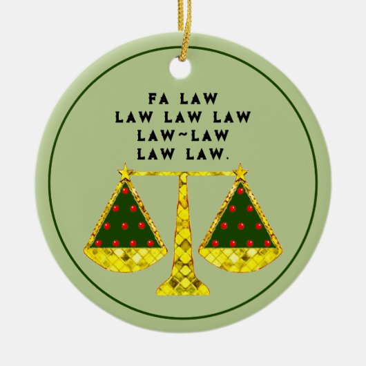 弁護士が収集可能 セラミックオーナメント (正面)