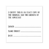 弁護士が正確なコピーの肖像権を証明 セルフインキングスタンプ (デザイン)