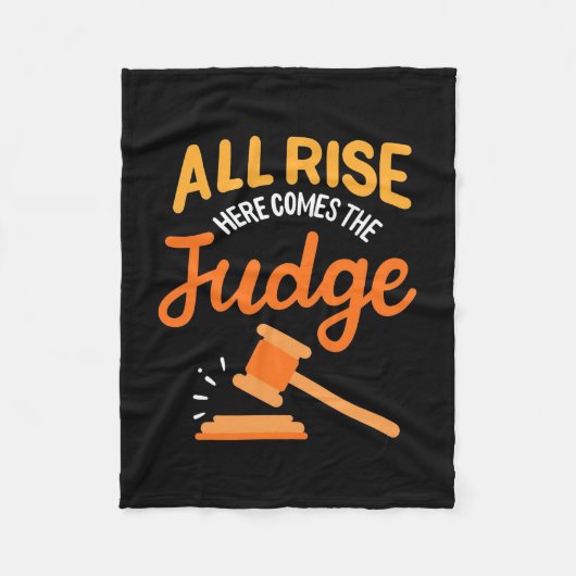 弁護士が皆ここに立来ち上がる フリースブランケット (正面)